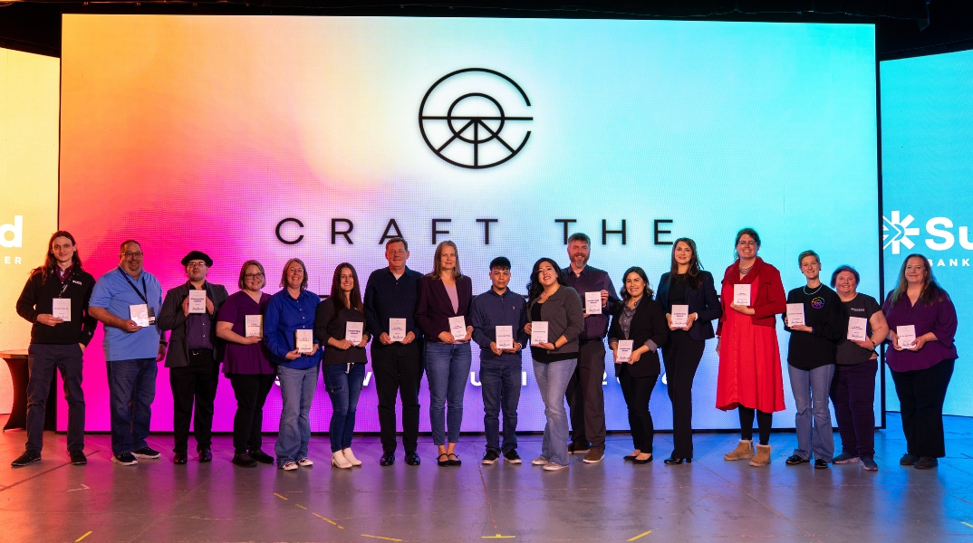 The award winners of Unite 2026 on the stage at Unite 2026