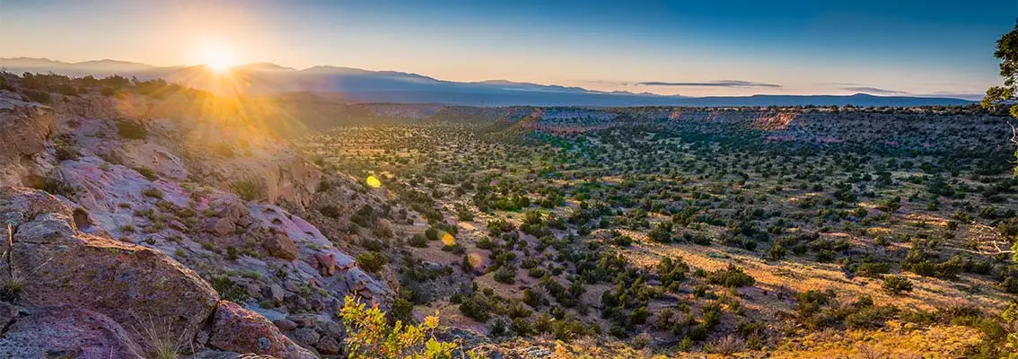 Dawn over the desert